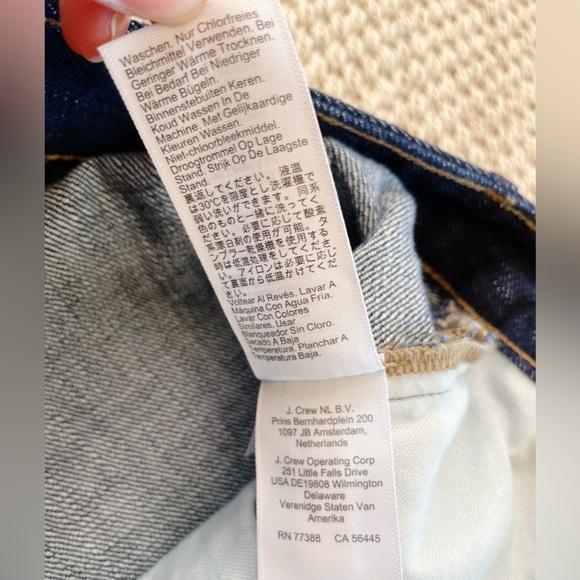 J.Crew Women’s Pleated Classic Blue Denim Women's Shorts - 9” ineam - Picture 8 of 9